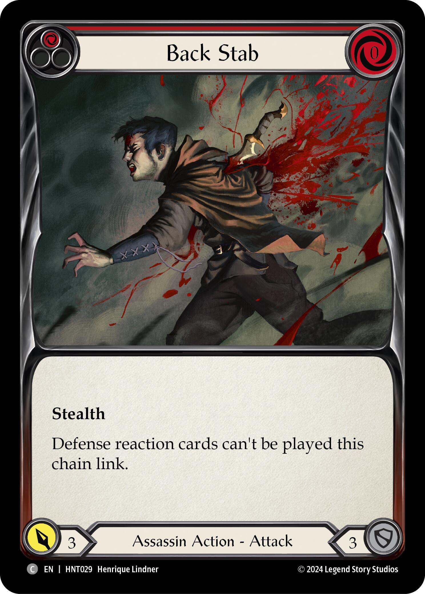 Back Stab (Red) [HNT029] (The Hunted) | Good Games Modbury