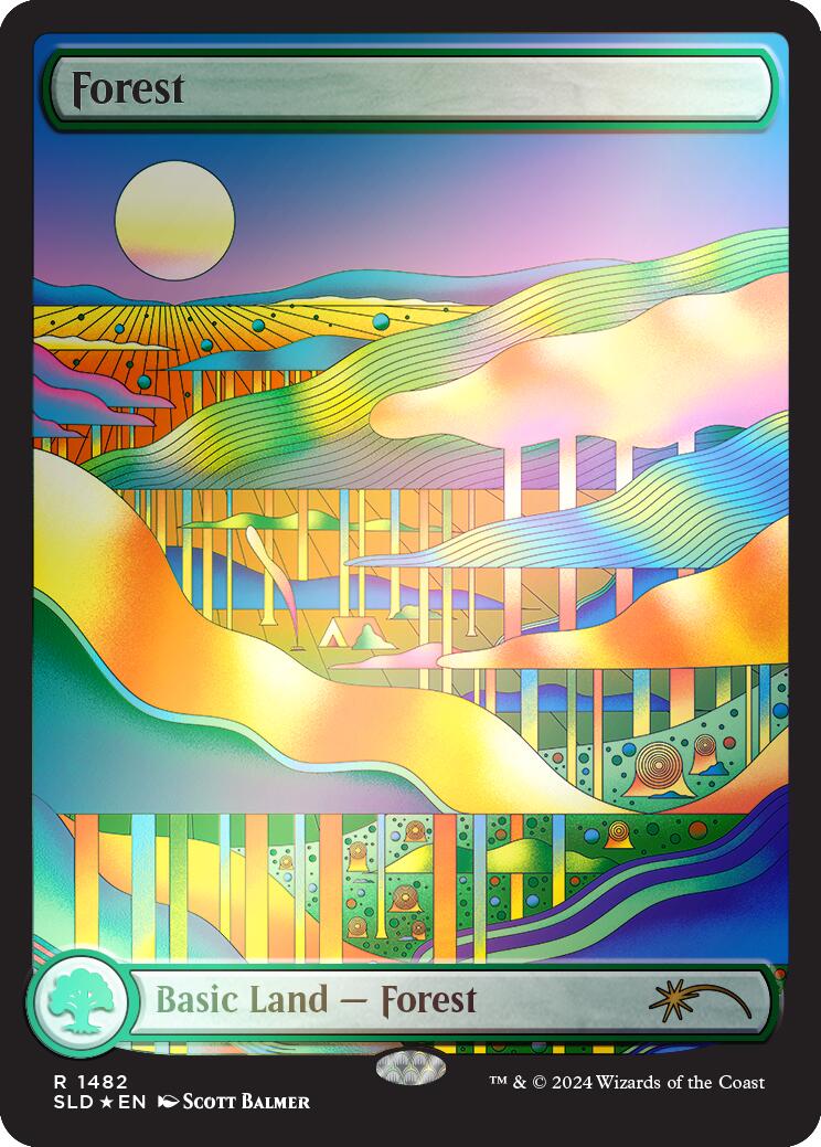 Forest (1482) (Rainbow Foil) [Secret Lair Drop Series] | Good Games Modbury