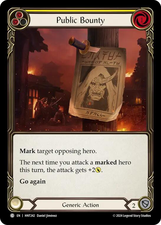 Public Bounty (Yellow) [HNT242] (The Hunted)  Rainbow Foil | Good Games Modbury