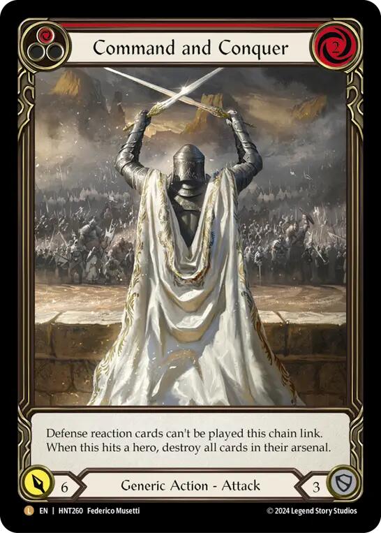 Command and Conquer (Extended Art) [HNT260] (The Hunted)  Rainbow Foil | Good Games Modbury