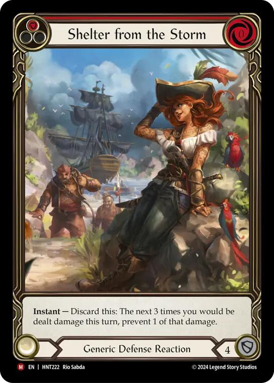 Shelter from the Storm (Extended Art) [HNT222] (The Hunted)  Rainbow Foil | Good Games Modbury