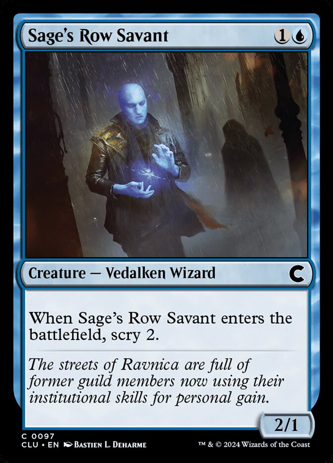 Sage's Row Savant 97/284 (Ravnica: Clue Edition)  | Good Games Modbury