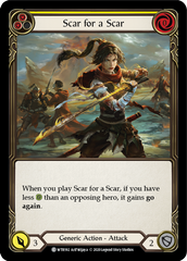 Scar for a Scar (Yellow) [U-WTR192] (Welcome to Rathe Unlimited)  Unlimited Rainbow Foil | Good Games Modbury