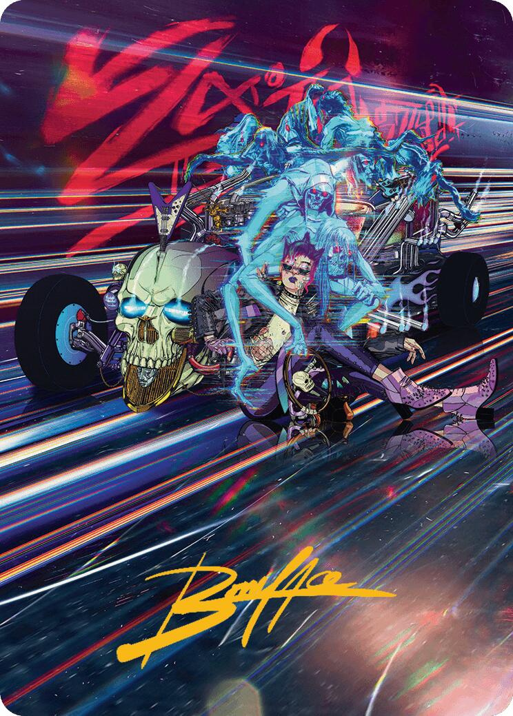 Midnight Mangler Art Card (Gold-Stamped Signature) [Aetherdrift Art Series] | Good Games Modbury