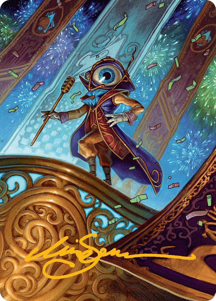 Vnwxt, Verbose Host Art Card (Gold-Stamped Signature) [Aetherdrift Art Series] | Good Games Modbury