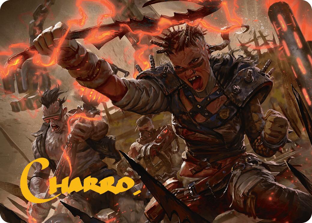 Far Fortune, End Boss Art Card (11/54) (Gold-Stamped Signature) [Aetherdrift Art Series] | Good Games Modbury