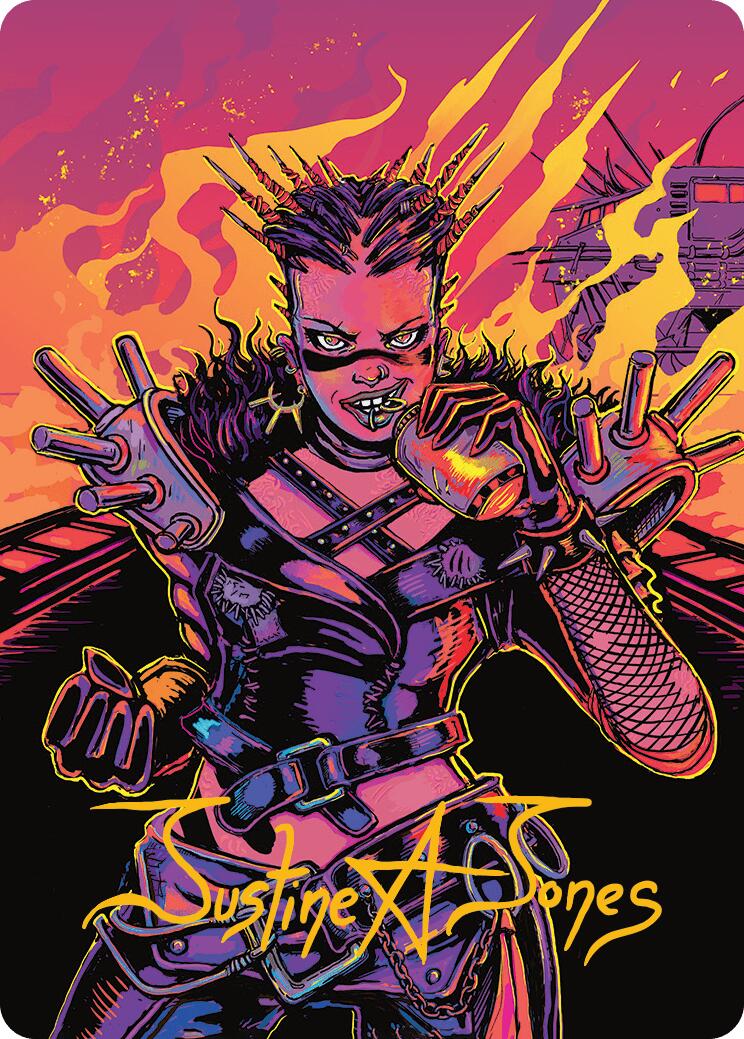 Far Fortune, End Boss Art Card (2/54) (Gold-Stamped Signature) [Aetherdrift Art Series] | Good Games Modbury