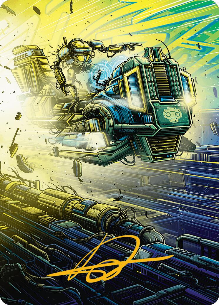 Guidelight Pathmaker Art Card (Gold-Stamped Signature) [Aetherdrift Art Series] | Good Games Modbury