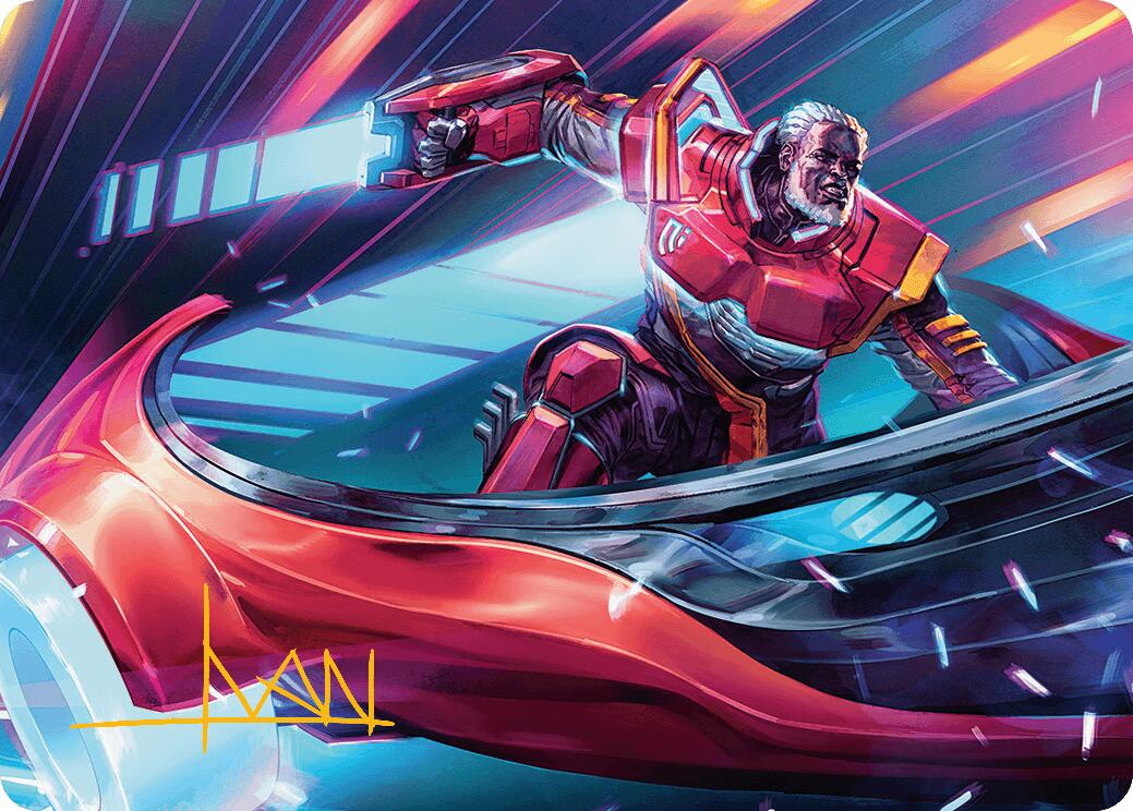 Kolodin, Triumph Caster Art Card (Gold-Stamped Signature) [Aetherdrift Art Series] | Good Games Modbury