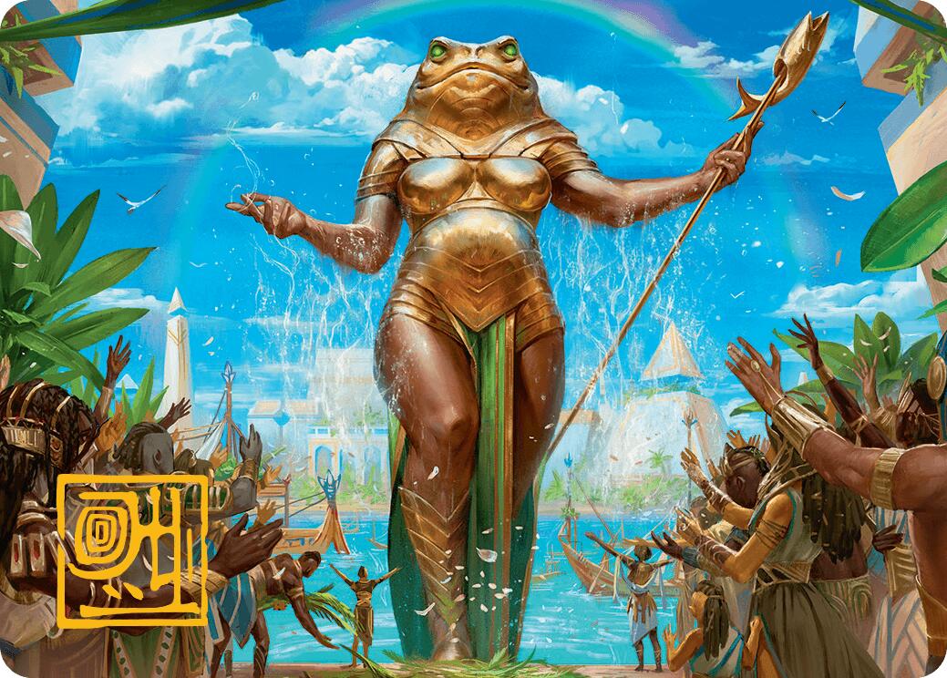 Sab-Sunen, Luxa Embodied Art Card (Gold-Stamped Signature) [Aetherdrift Art Series] | Good Games Modbury