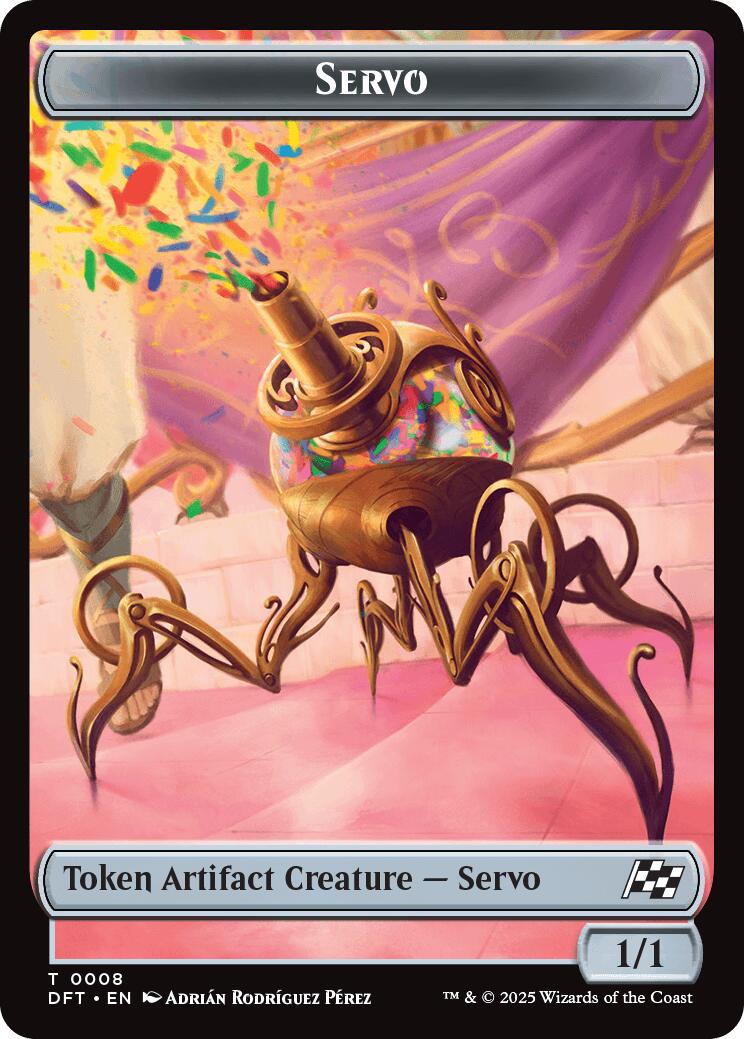 Servo // Thopter (0009) Double-Sided Token [Aetherdrift Tokens] | Good Games Modbury