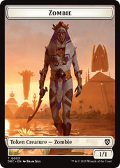 Angel of Sanctions // Zombie (0003) Double-Sided Token [Aetherdrift Tokens] | Good Games Modbury