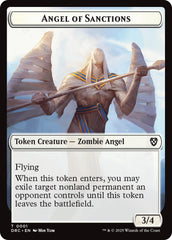 Angel of Sanctions // Zombie (0003) Double-Sided Token [Aetherdrift Tokens] | Good Games Modbury
