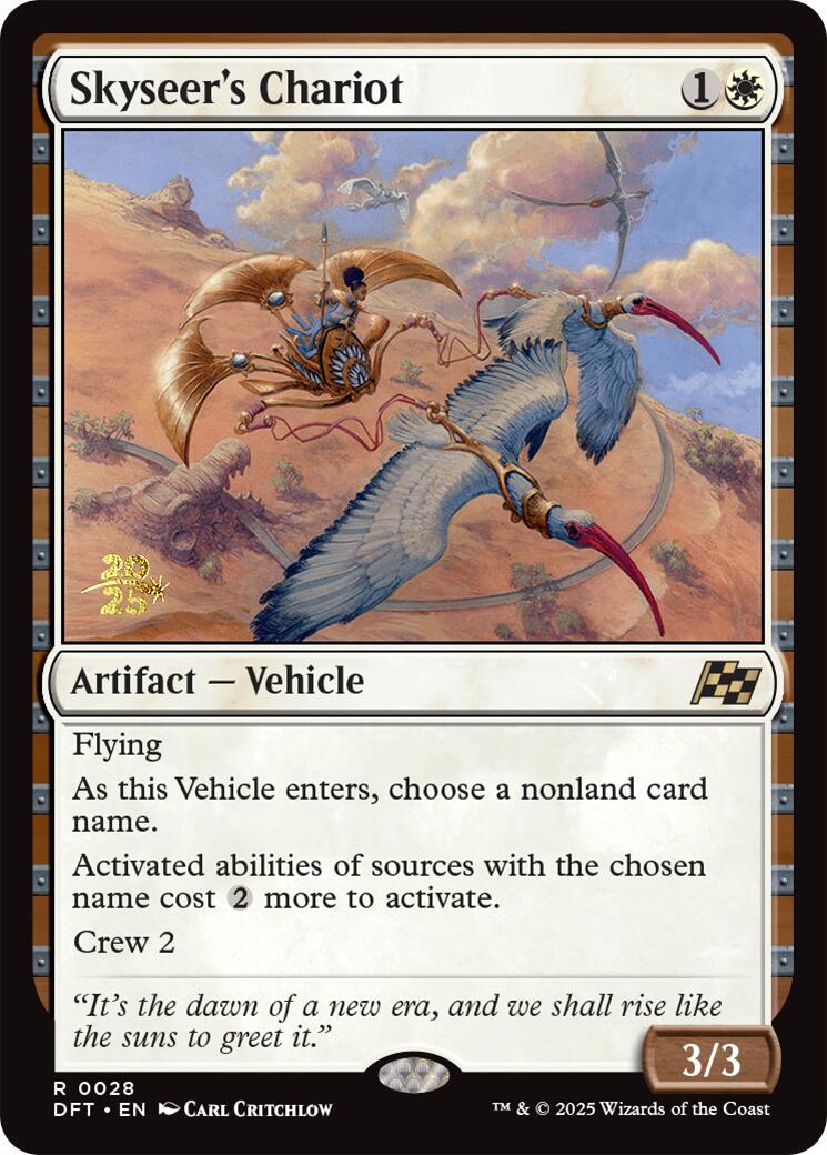 Skyseer's Chariot [Aetherdrift Prerelease Promos] | Good Games Modbury