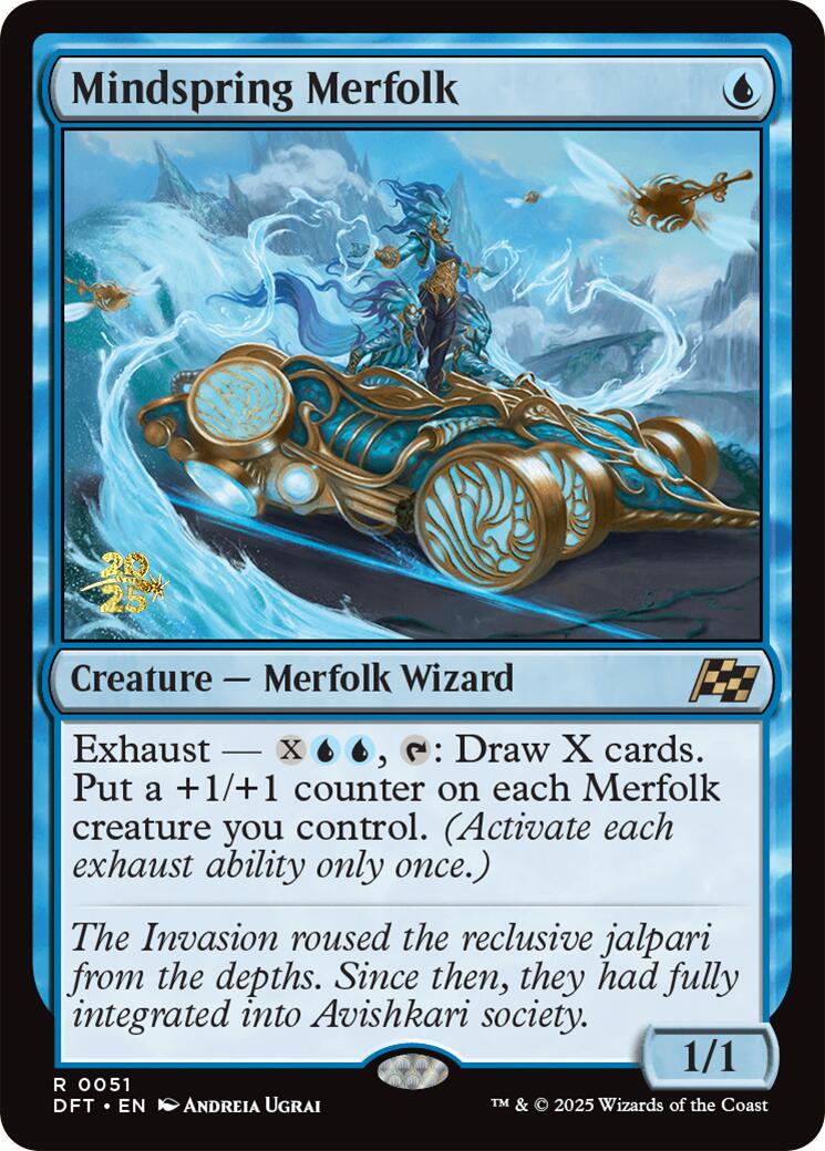Mindspring Merfolk [Aetherdrift Prerelease Promos] | Good Games Modbury