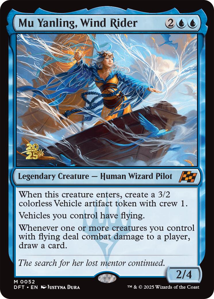 Mu Yanling, Wind Rider [Aetherdrift Prerelease Promos] | Good Games Modbury