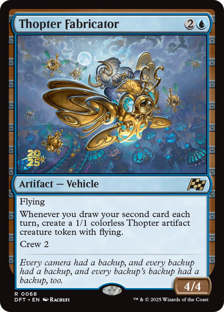 Thopter Fabricator [Aetherdrift Prerelease Promos] | Good Games Modbury