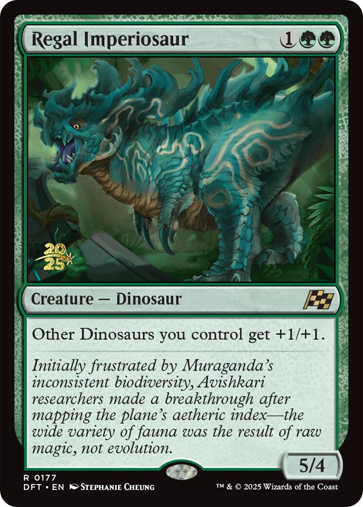 Regal Imperiosaur [Aetherdrift Prerelease Promos] | Good Games Modbury