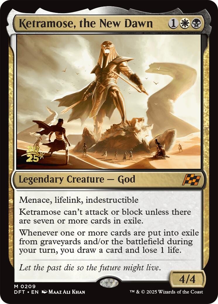 Ketramose, the New Dawn [Aetherdrift Prerelease Promos] | Good Games Modbury