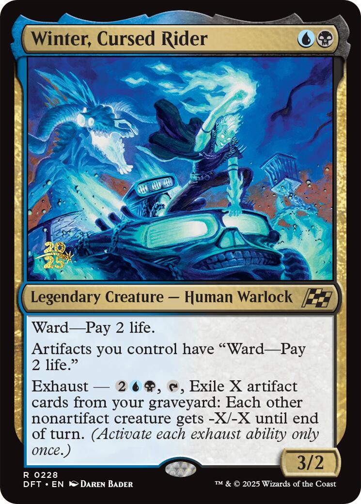 Winter, Cursed Rider [Aetherdrift Prerelease Promos] | Good Games Modbury