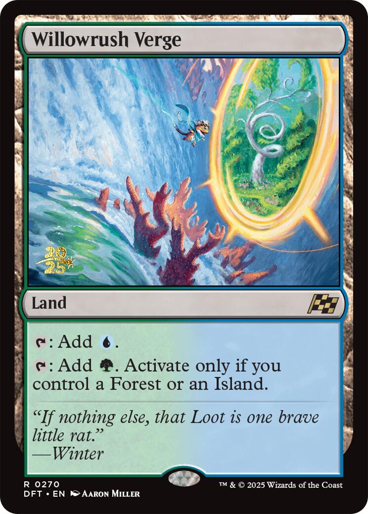 Willowrush Verge [Aetherdrift Prerelease Promos] | Good Games Modbury