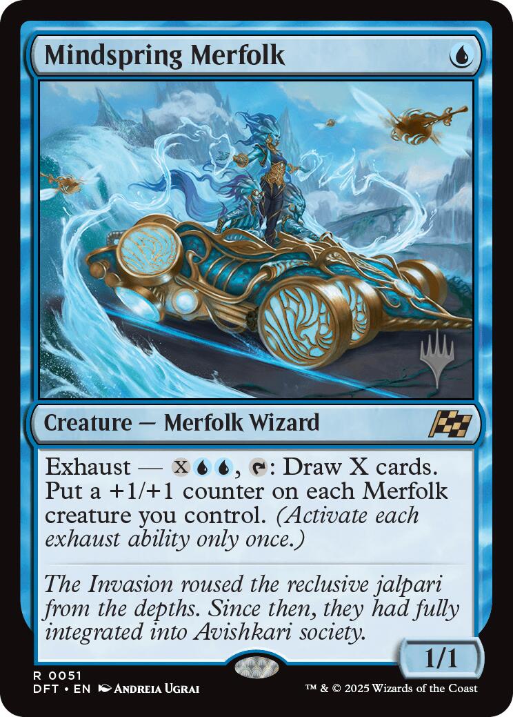 Mindspring Merfolk [Aetherdrift Promos] | Good Games Modbury
