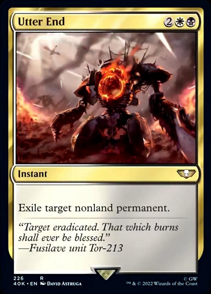 Utter End (Surge Foil) [Universes Beyond: Warhammer 40,000] | Good Games Modbury