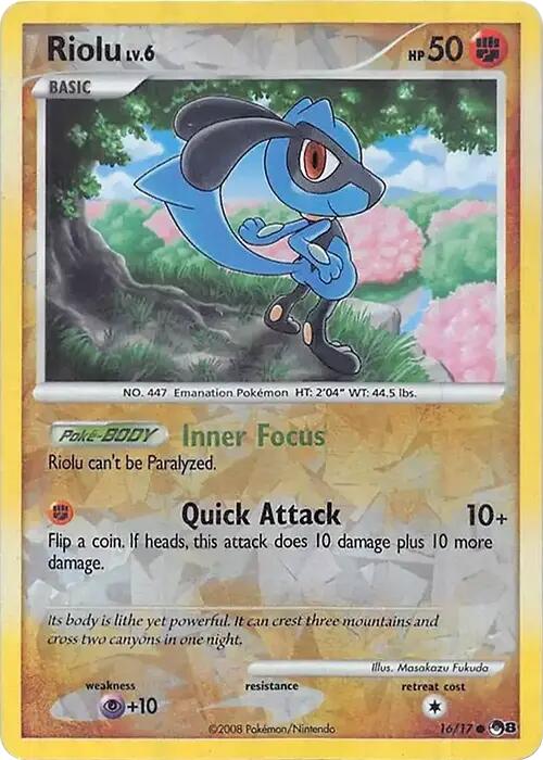 Riolu (016/017) (Cracked Ice Holo) [Miscellaneous Cards] | Good Games Modbury