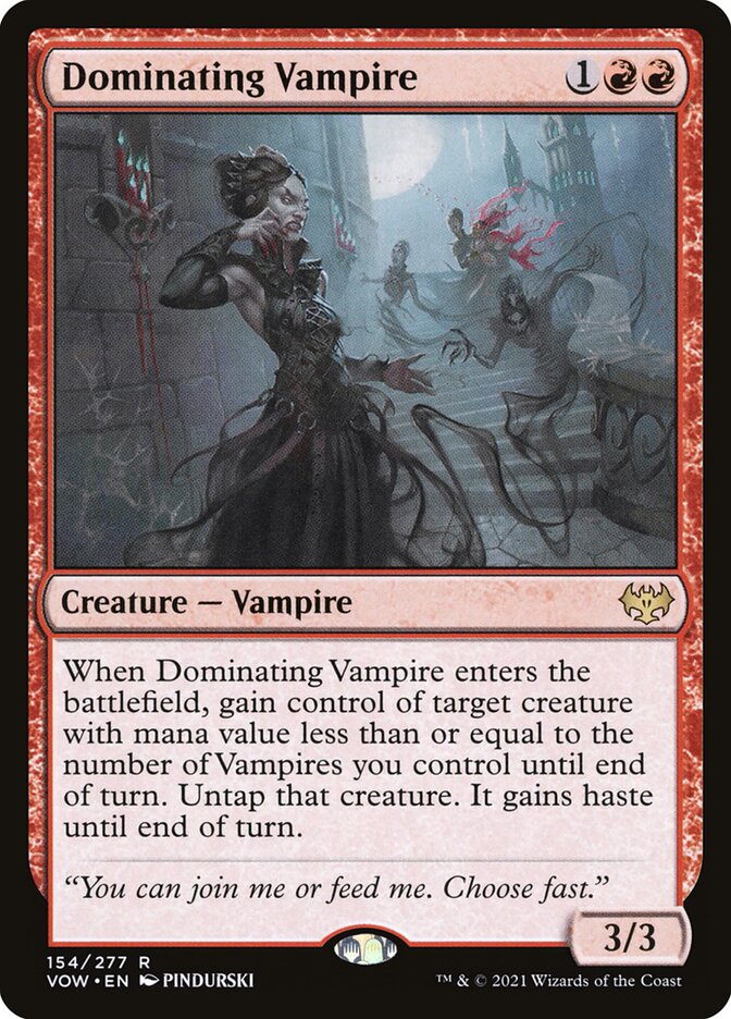 Dominating Vampire 154 (Innistrad: Crimson Vow)  | Good Games Modbury