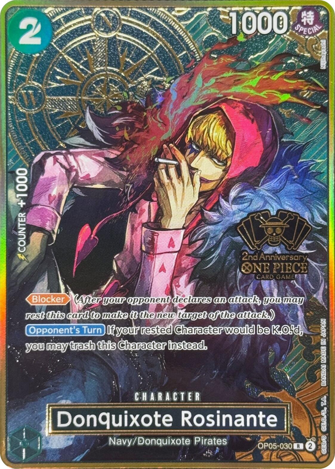 Donquixote Rosinante (Japanese Version 2nd Anniversary Set) [One Piece Promotion Cards] | Good Games Modbury