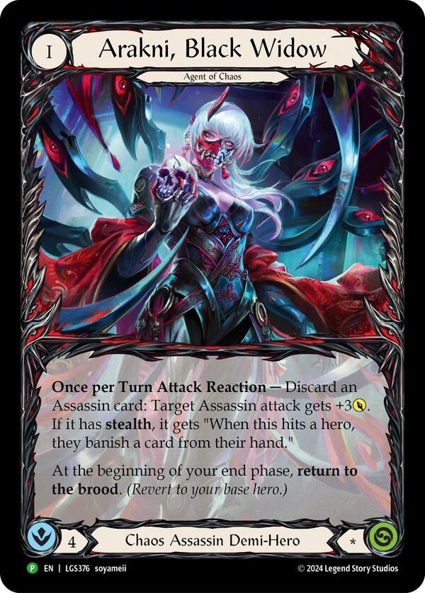 Arakni, Black Widow (Extended Art) [LGS376] (Promo)  Rainbow Foil | Good Games Modbury