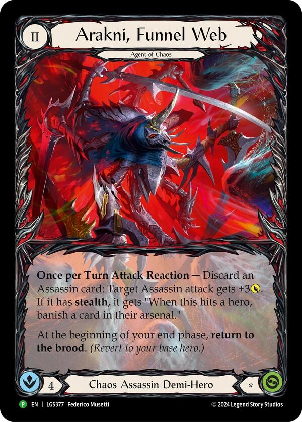 Arakni, Funnel Web (Extended Art) [LGS377] (Promo)  Rainbow Foil | Good Games Modbury