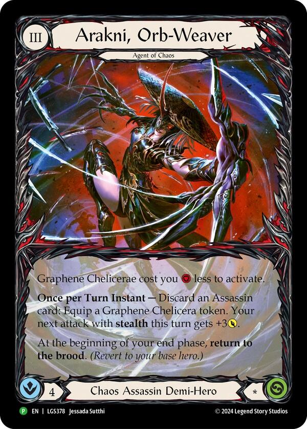 Arakni, Orb-Weaver (Extended Art) [LGS378] (Promo)  Rainbow Foil | Good Games Modbury