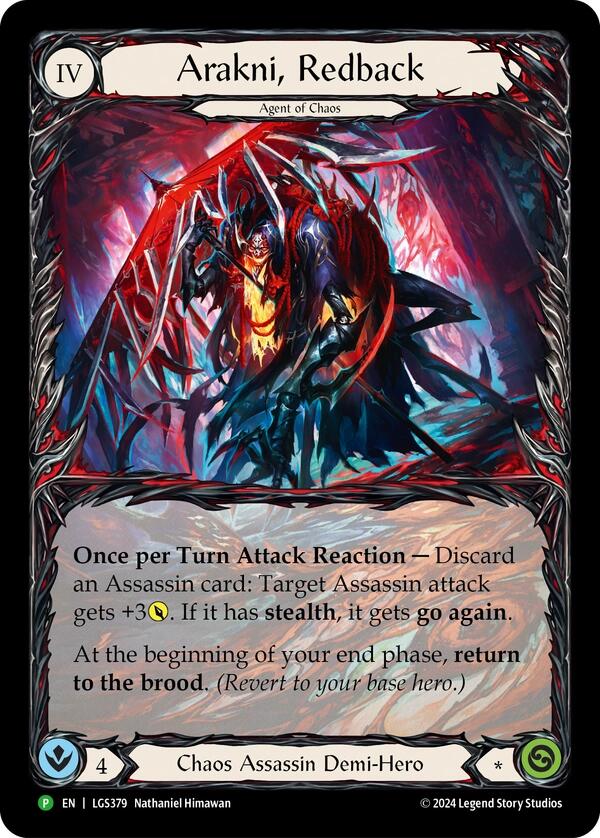 Arakni, Redback (Extended Art) [LGS379] (Promo)  Rainbow Foil | Good Games Modbury