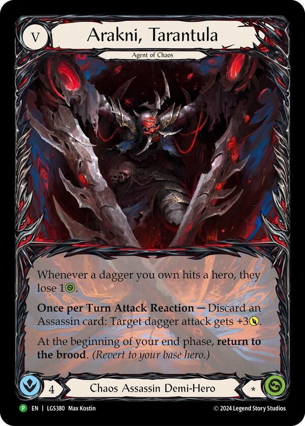 Arakni, Tarantula (Extended Art) [LGS380] (Promo)  Rainbow Foil | Good Games Modbury