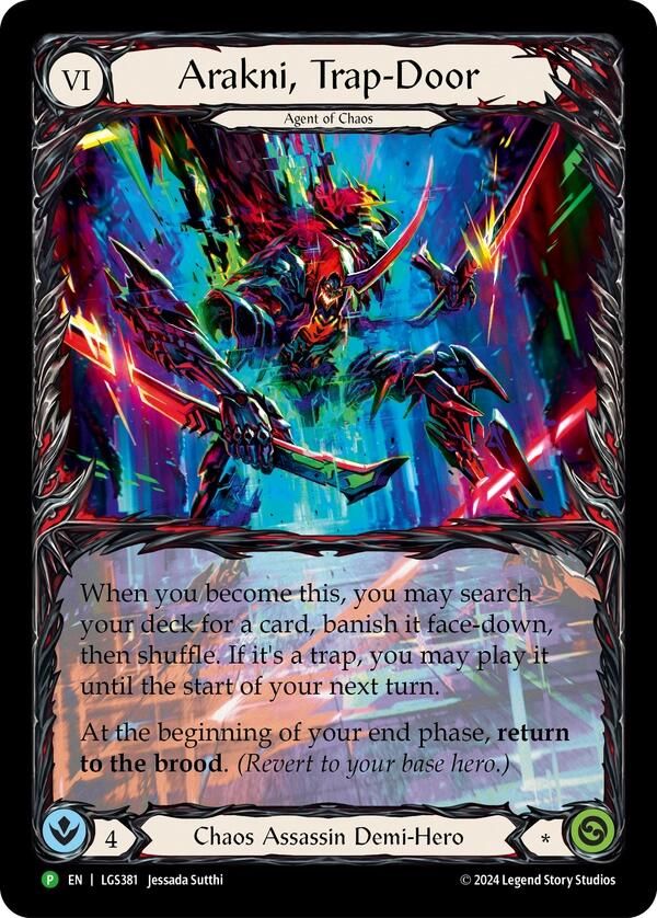 Arakni, Trap-Door (Extended Art) [LGS381] (Promo)  Rainbow Foil | Good Games Modbury