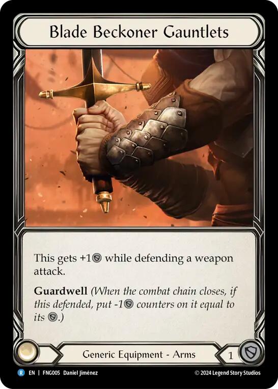 Blade Beckoner Gauntlets [FNG005] (The Hunted Fang Blitz Deck) | Good Games Modbury