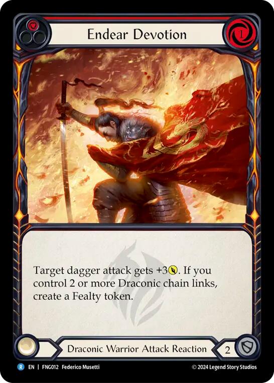 Endear Devotion (Red) [FNG012] (The Hunted Fang Blitz Deck) | Good Games Modbury