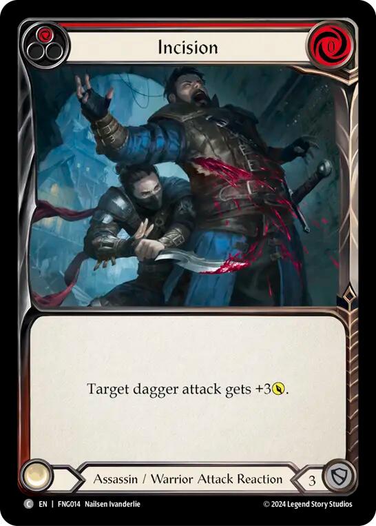 Incision (Red) [FNG014] (The Hunted Fang Blitz Deck) | Good Games Modbury