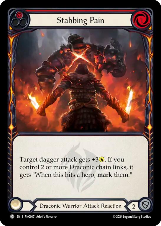 Stabbing Pain (Red) [FNG017] (The Hunted Fang Blitz Deck) | Good Games Modbury