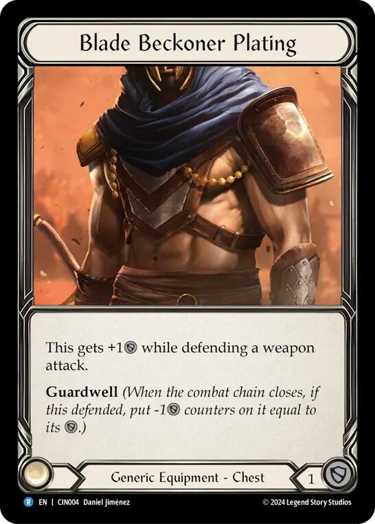Blade Beckoner Plating [CIN004] (The Hunted Cindra Blitz Deck) | Good Games Modbury