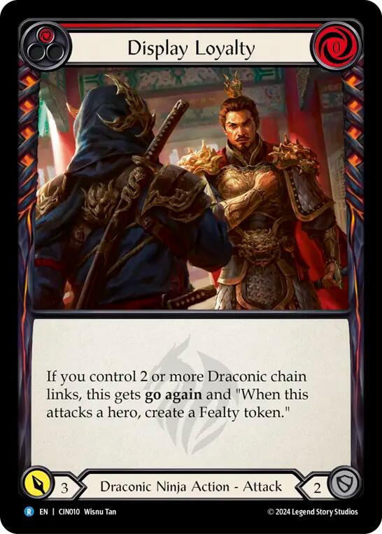 Display Loyalty (Red) [CIN010] (The Hunted Cindra Blitz Deck) | Good Games Modbury