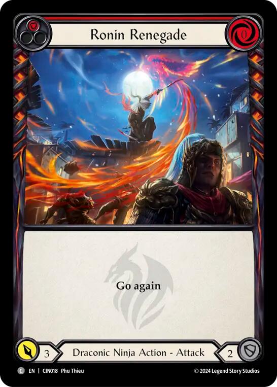Ronin Renegade (Red) [CIN018] (The Hunted Cindra Blitz Deck) | Good Games Modbury