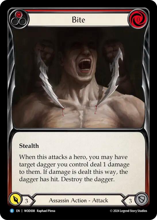 Bite (Red) [WOD008] (The Hunted Arakni, Web of Deceit Blitz Deck) | Good Games Modbury