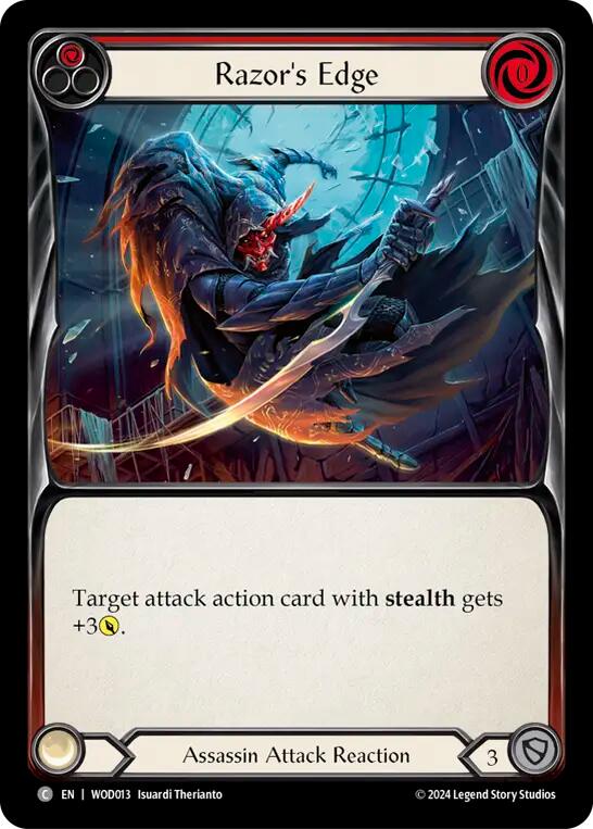 Razor's Edge (Red) [WOD013] (The Hunted Arakni, Web of Deceit Blitz Deck) | Good Games Modbury