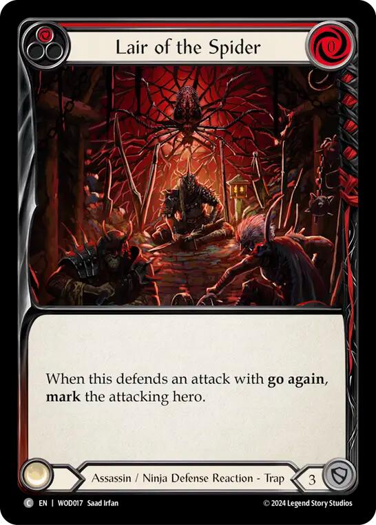 Lair of the Spider (Red) [WOD017] (The Hunted Arakni, Web of Deceit Blitz Deck) | Good Games Modbury