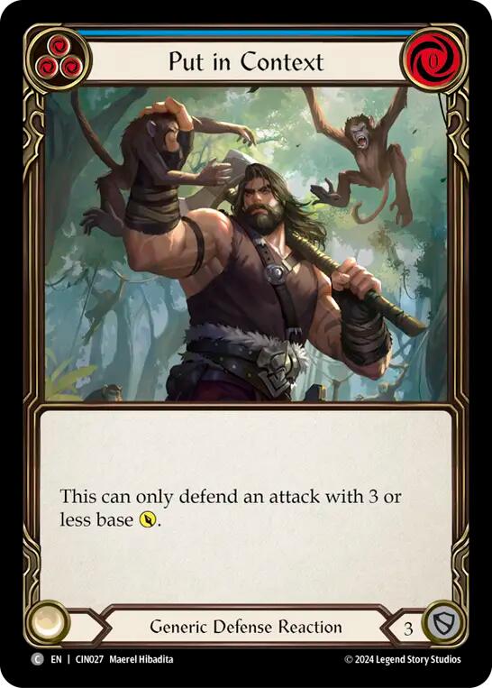 Put in Context (Blue) [CIN027] (The Hunted Cindra Blitz Deck) | Good Games Modbury