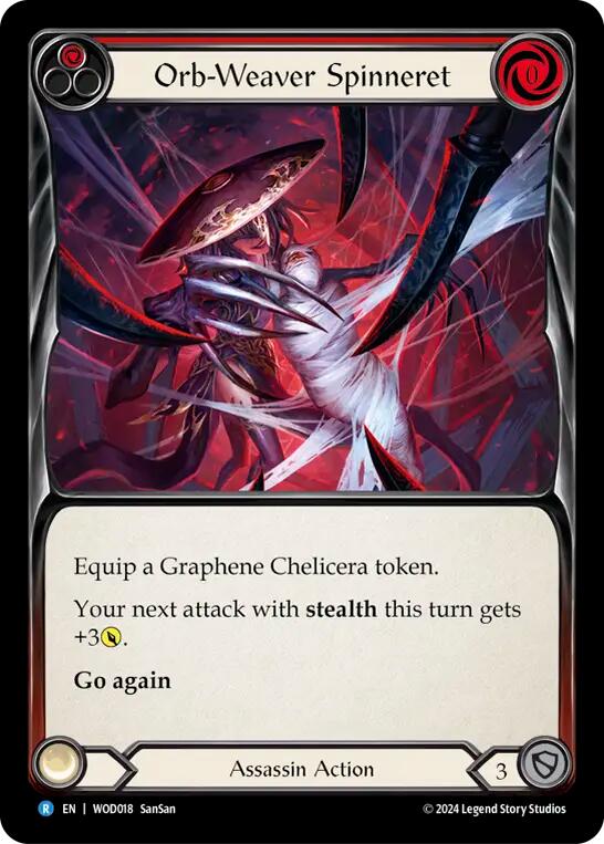 Orb-Weaver Spinneret (Red) [WOD018] (The Hunted Arakni, Web of Deceit Blitz Deck) | Good Games Modbury