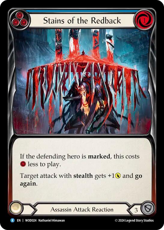 Stains of the Redback (Blue) [WOD024] (The Hunted Arakni, Web of Deceit Blitz Deck) | Good Games Modbury
