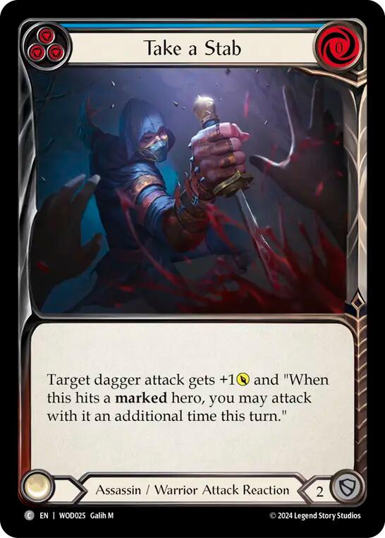 Take a Stab (Blue) [WOD025] (The Hunted Arakni, Web of Deceit Blitz Deck) | Good Games Modbury